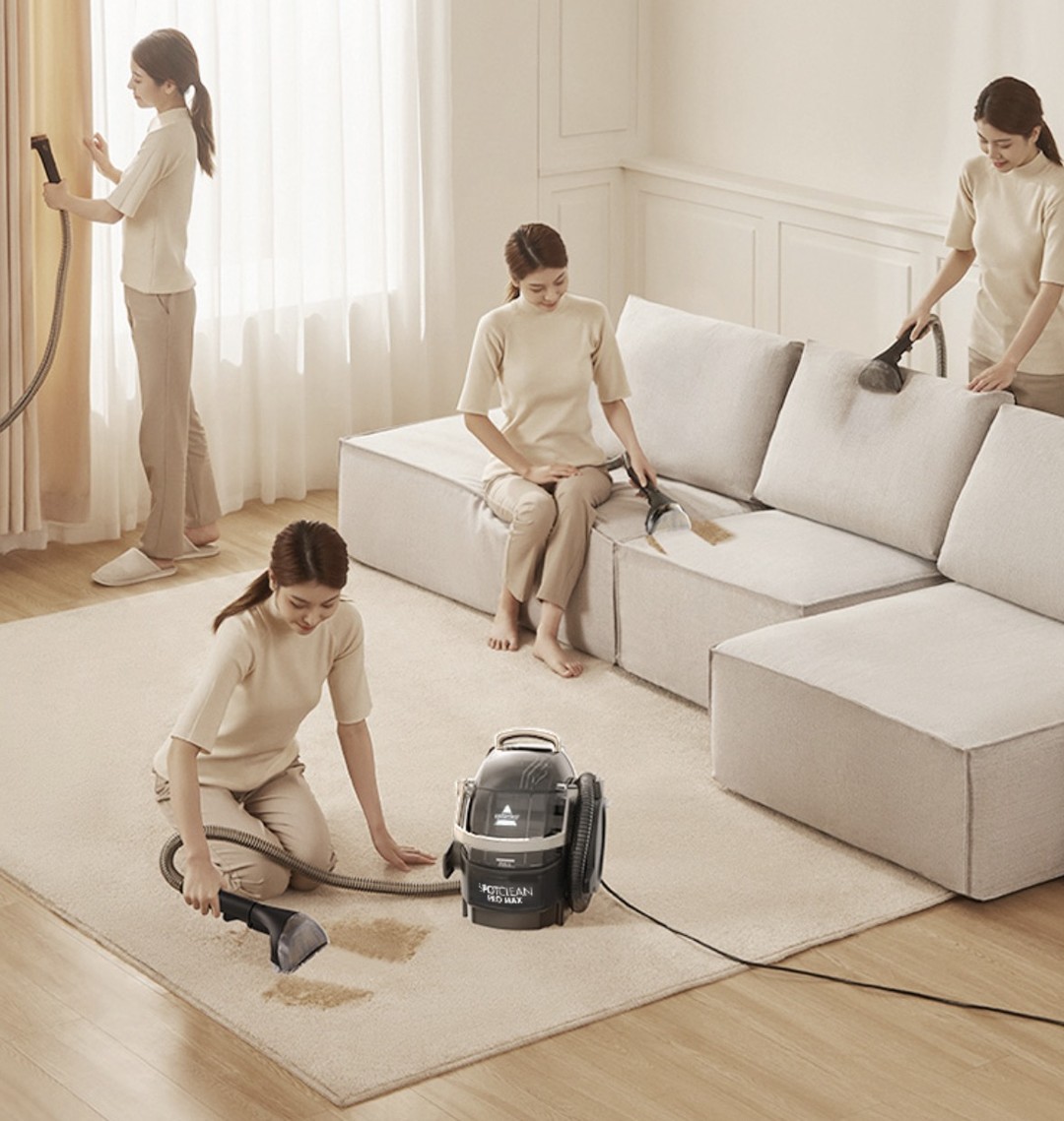 必胜银骑士布艺清洗机：一刷洗护同步 防污黑科技新品首发价1590