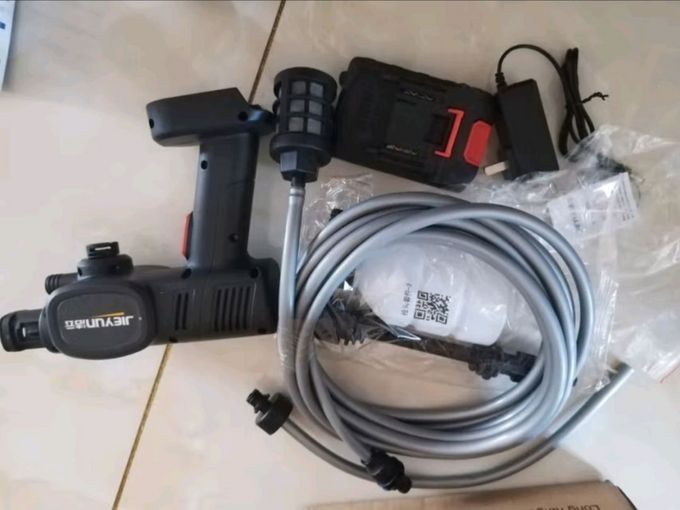 618车品购后晒！洁云洗车高压水枪家用无线洗车机高压刷车水枪锂电洗车神器清洗机